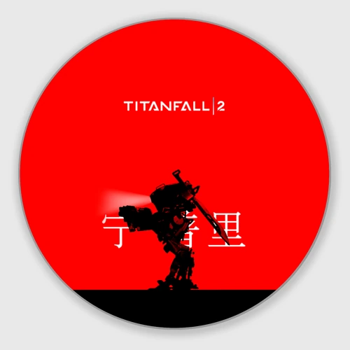 Круглый коврик для мышки Mech TF2