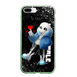 Чехол для iPhone 7Plus/8 Plus матовый Новогодний Санс Undertale новый год