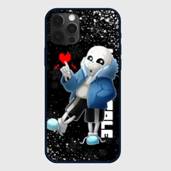 Чехол для iPhone 12 Pro Новогодний Санс Undertale новый год
