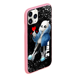 Чехол для iPhone 11 Pro Max матовый Новогодний Санс Undertale новый год - фото 2