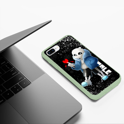 Чехол для iPhone 7Plus/8 Plus матовый с принтом НОВОГОДНИЙ САНС / UNDERTALE НОВЫЙ ГОД, фото #5