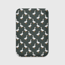 Картхолдер Magsafe магнитный Гуси паттерн