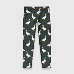 Детские леггинсы 3D Гуси паттерн