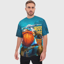 Мужская футболка oversize 3D Deep Rock Galactic The Scout - фото 2