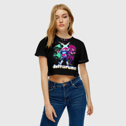 Женская футболка Crop-top 3D Deltarune Руна Дельта - фото 2