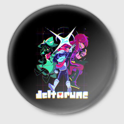 Значок Deltarune Руна Дельта, цвет белый