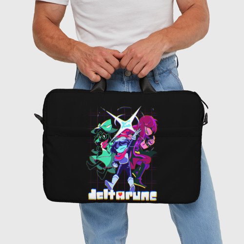 Сумка для ноутбука 3D Deltarune Руна Дельта, цвет 3D печать - фото 5