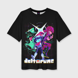 Женская футболка oversize 3D Deltarune Руна Дельта