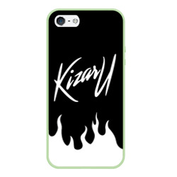 Чехол для iPhone 5/5S матовый Kizaru white fire Кизару белый огонь