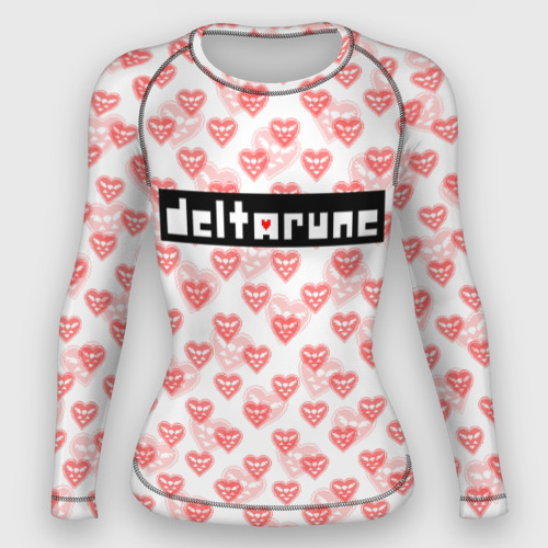 Женский рашгард 3D Deltarune pattern logo, цвет 3D печать