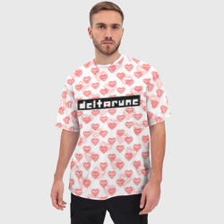Мужская футболка oversize 3D Deltarune pattern logo - фото 2