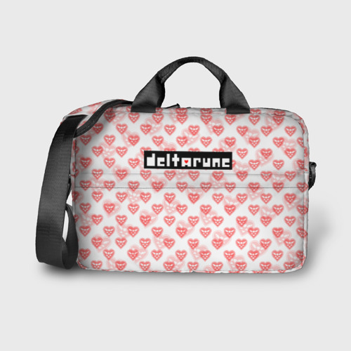 Сумка для ноутбука 3D Deltarune pattern logo, цвет 3D печать