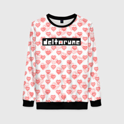 Женский свитшот 3D Deltarune pattern logo