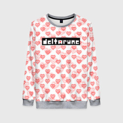 Женский свитшот 3D Deltarune pattern logo