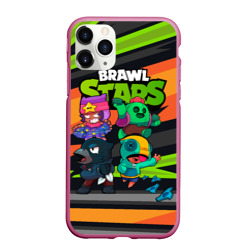 Чехол для iPhone 11 Pro Max матовый Компания Brawl Stars