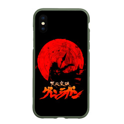 Чехол для iPhone XS Max матовый Красное солнце Гуррен-Лаганн
