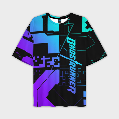 Мужская футболка oversize 3D Ghostrunner Neon, цвет 3D печать