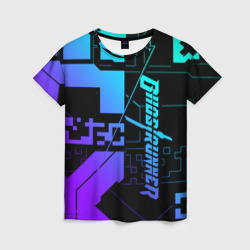 Женская футболка 3D Ghostrunner Neon