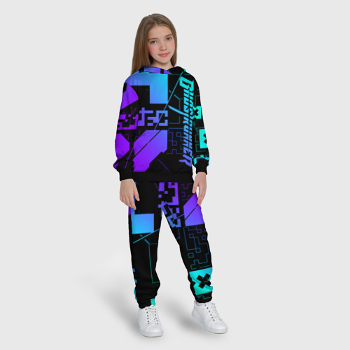 Детский костюм с толстовкой 3D Ghostrunner Neon, цвет черный - фото 5