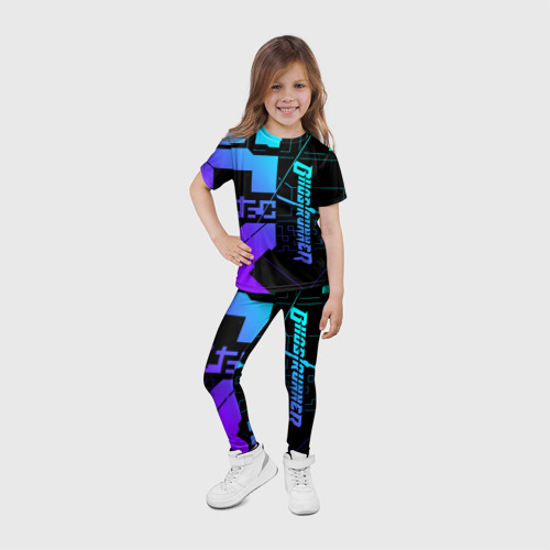 Детские леггинсы 3D Ghostrunner Neon, цвет 3D печать - фото 6