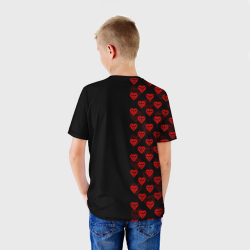 Детская футболка 3D Half pattern Deltarune logo, цвет 3D печать - фото 4