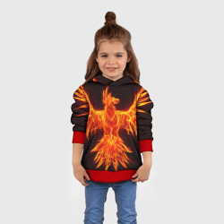 Детская толстовка 3D Огненный феникс fire Phoenix - фото 2