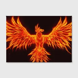 Холст прямоугольный Огненный феникс fire Phoenix - фото 2
