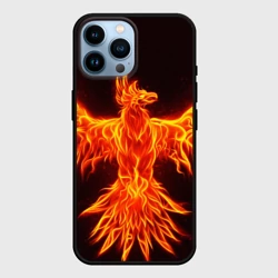 Чехол для iPhone 14 Pro Max Огненный феникс fire Phoenix