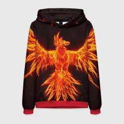 Мужская толстовка 3D Огненный феникс fire Phoenix