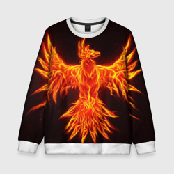 Детский свитшот 3D Огненный феникс fire Phoenix