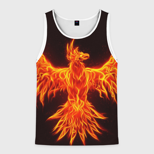 Мужская майка 3D Огненный феникс fire Phoenix, цвет 3D печать