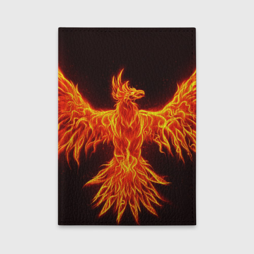 Обложка для автодокументов Огненный феникс fire Phoenix, цвет бирюзовый