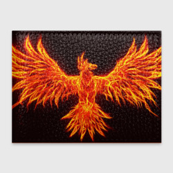 Обложка для студенческого билета Огненный феникс fire Phoenix