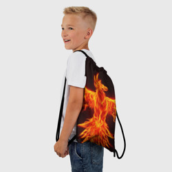 Рюкзак-мешок 3D Огненный феникс fire Phoenix - фото 2