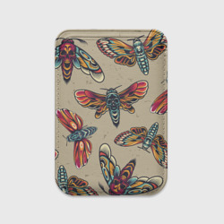 Картхолдер Magsafe магнитный Мотыльки-черепа
