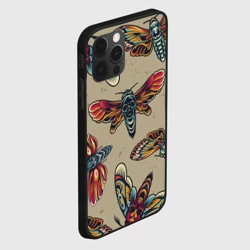 Чехол для iPhone 12 Pro Мотыльки-черепа - фото 2