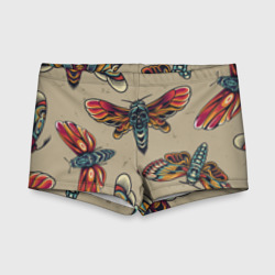 Детские купальные плавки 3D Мотыльки-черепа