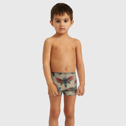 Детские купальные плавки 3D Мотыльки-черепа - фото 2