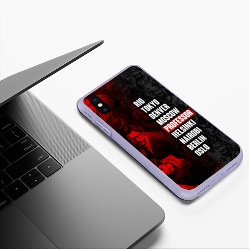 Чехол для iPhone XS Max матовый с принтом БУМАЖНЫЙ ДОМ ПЕРСОНАЖИ СЕРИАЛА / BELLA CIAO!, фото #5