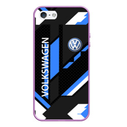 Чехол для iPhone 5/5S матовый Volkswagen geometry sport