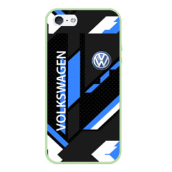 Чехол для iPhone 5/5S матовый Volkswagen geometry sport