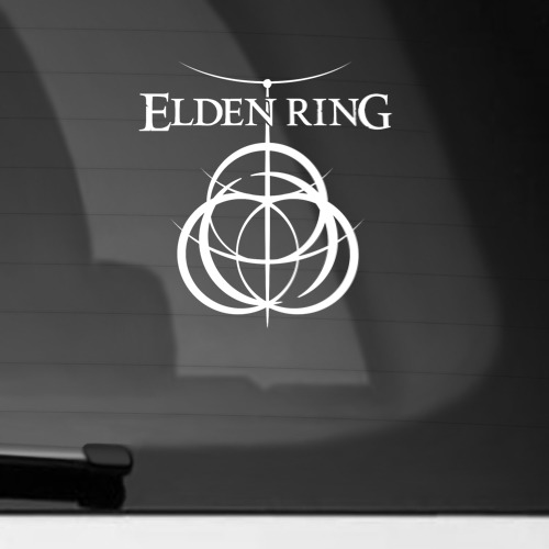 Наклейка на автомобиль Elden Ring Логотип