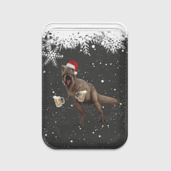 Картхолдер Magsafe магнитный Пивозавр новогодняя ночь