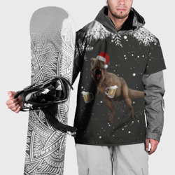 Накидка на куртку 3D Пивозавр новогодняя ночь