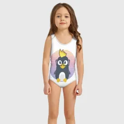 Детский купальник 3D Linux Tux пингвин. Талисман для програмистов