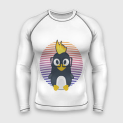 Мужской рашгард 3D Linux Tux пингвин. Талисман для програмистов