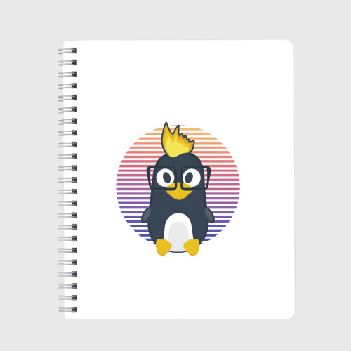 Тетрадь Linux Tux пингвин. Талисман для програмистов, цвет клетка