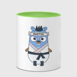 Кружка с полной запечаткой Golang gopher - суслик, талисман для программистов - фото 2