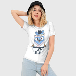 Женская футболка 3D Slim Golang gopher - суслик, талисман для программистов - фото 2