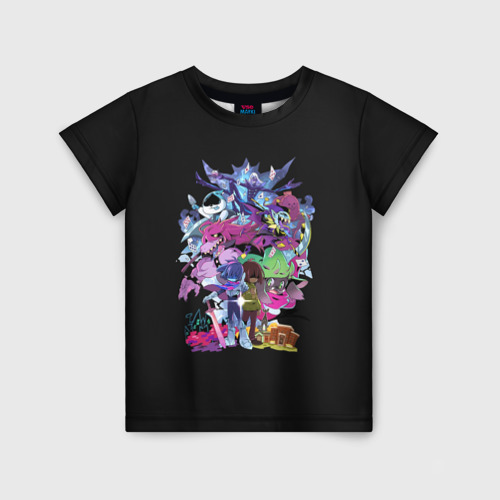 Детская футболка 3D Deltarune full graphite edition